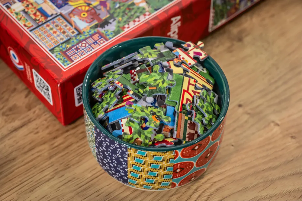 Bol avec les pièces du puzzle Quilt Festival - Alipson